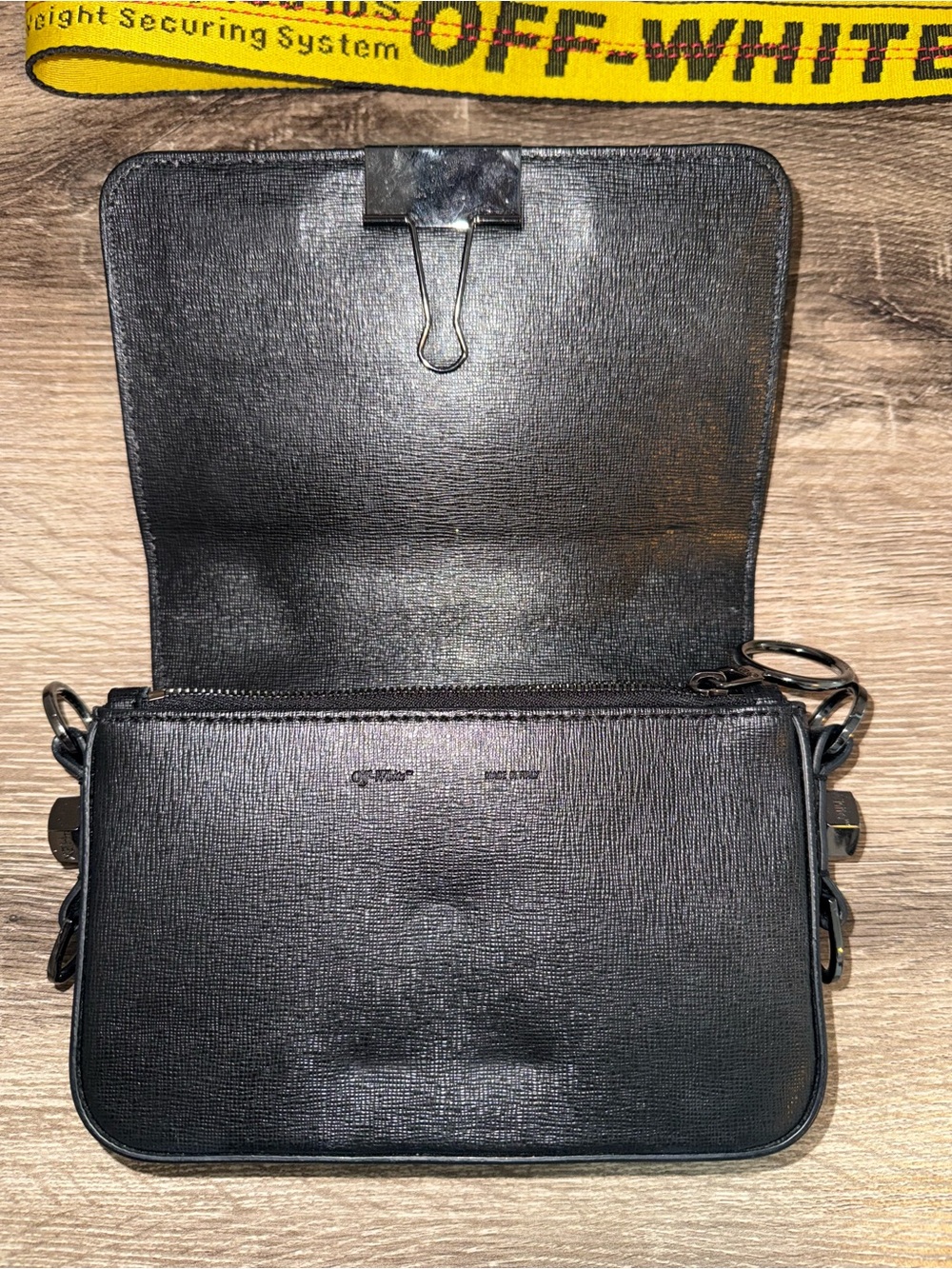 Off-White Black Crossbody Bag/ Clutch